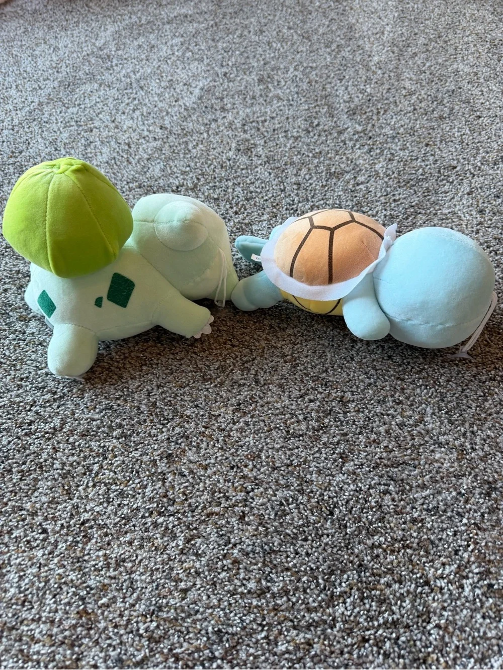 Pokemon Bulbasaur Squirtle Sleeping Plush Bundle Soft Stuffed Animals New
